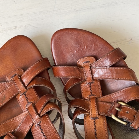 Stuart Weitzman Tapered Heel Ankle Strap Sandals Size 9 - Picture 8 of 10